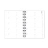 A6 White Floral Design Address Book with Flexible Dividers with