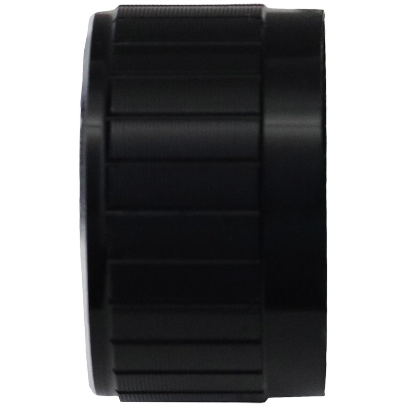 6mm Splined Hole Black Aluminium Amplifier/HiFi Control Knob Pack of