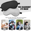 Audamp Sleep Mask, Eye Mask, Night Mask, Adjustable Band, Skin-Friendly,
