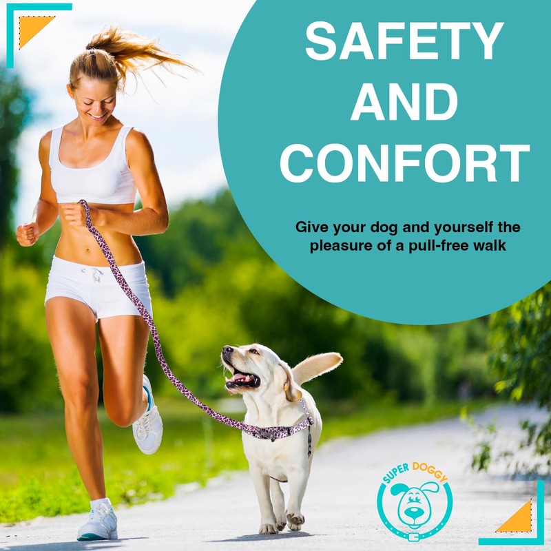 SUPER DOGGY Anti-Pull Harness for Dogs - Easy Walk Harness