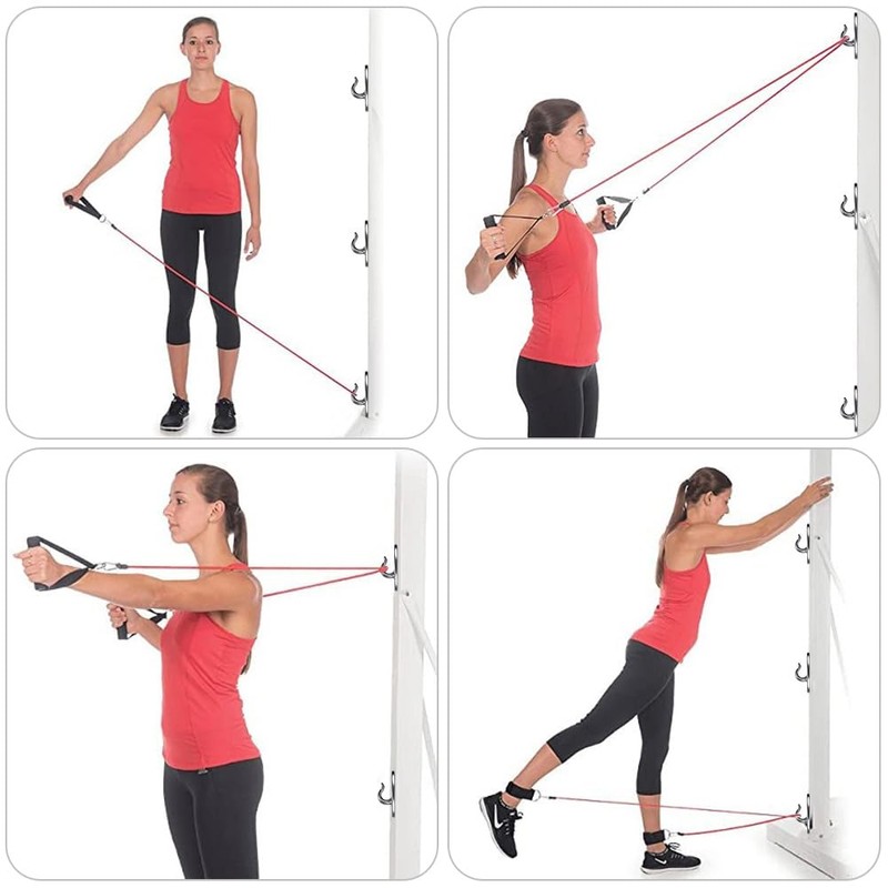 3Pcs Resistance Band Wall Anchor Stainless Steel Workout Band Anchor