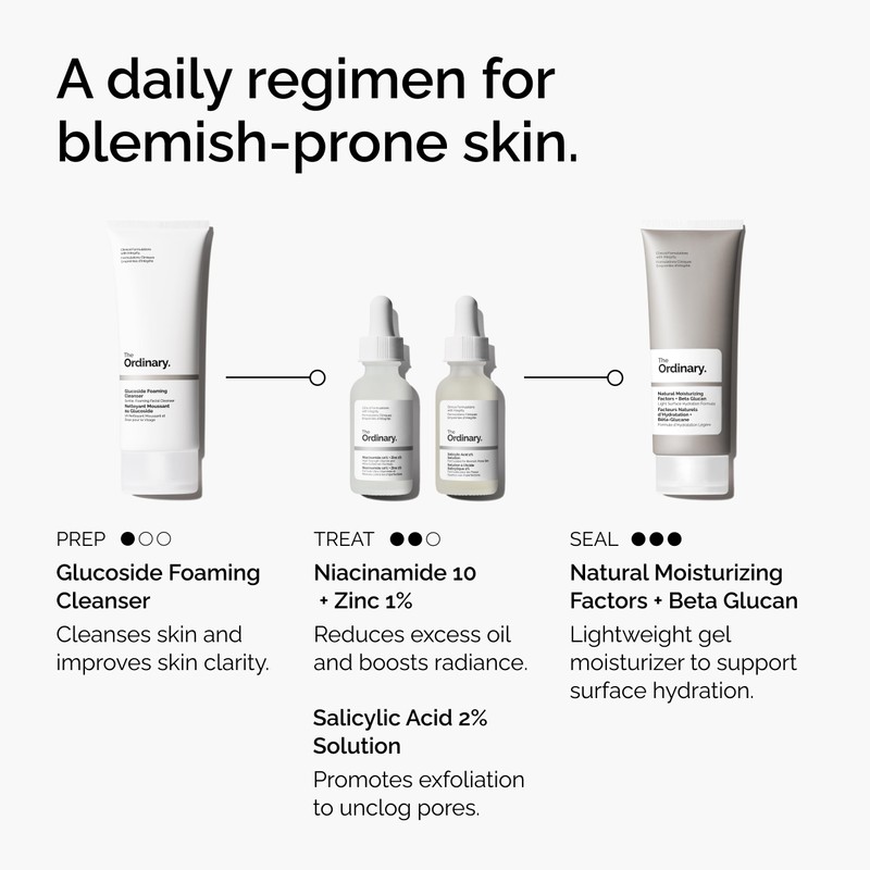 The Ordinary Salicylic Acid 2% Solution, Acne-Fighting Serum for Blemish-Prone