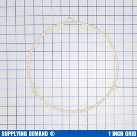 Supplying Demand 00641855 Microwave Turntable Tray Support with Roller Wheel Ring - Replaces 00487750, 1387263