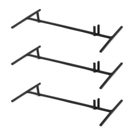 Milltown Merchants™ Metal Display Stand - Great for Displaying Ceramic Tiles, Plaques, and Warm Glass Art Creations - Portable Stand for Trade Show, Office, or Home (3, Large Modern Base Stand)