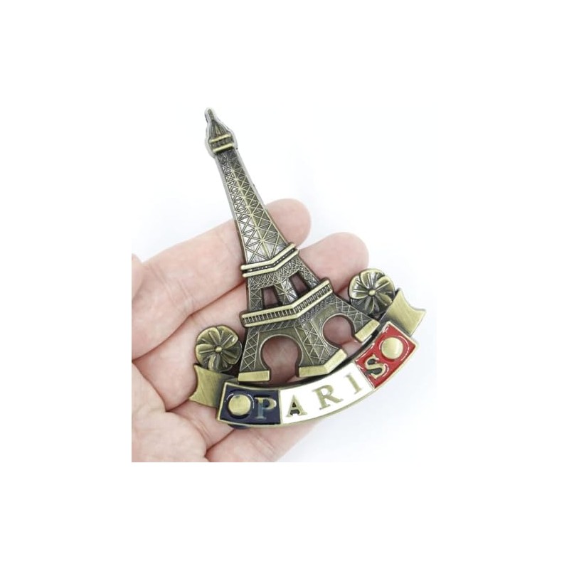 Eiffel Tower Metal Fridge Magnet 3D Paris France Souvenir Gift
