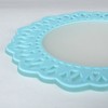 Antique Lace Wind Vinyl Coasters Clear x Blue Diameter 100 mm