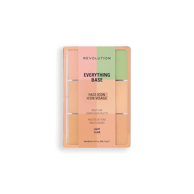 Revolution Everything Base Face Icon Complexion Palette, All-In-One Makeup for