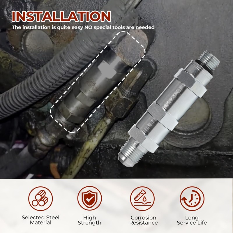 Atesilor Fuel Check Valve Compatible with Detroit Diesel S50 8.5L