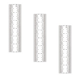 Briartw 3 Pieces Clear Acrylic Straight Ruler Zero-centering Transparent Inches and Metric,Straight Ruler, for Crafting Drafting and General Layout Work Art Framing & Drafting Scrapbooking Crafting