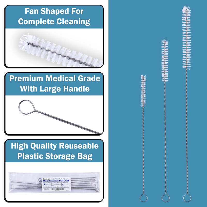 Strong 'n Flex Nylon Straw Cleaner Brushes – Fan-Shaped End