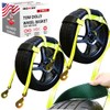 Boxer Tow Dolly Basket Straps with Twisted Snap Hooks and