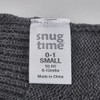 Snugtime Cotton Cable Knitted Mitten, Charcoal, Small