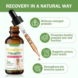 Dog Prostate Health Support, Relieves Enlarged Prostate, Supports Urinary Tract Health, Normal Frequency, Enhances Overall Immune Wellness, Natural Herbal Supplement, 2 oz (59 ml)