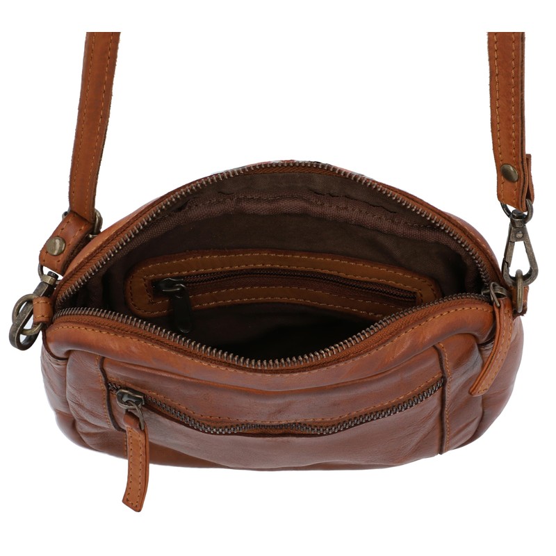 Gusti Dominic Women's Leather Handbag Vintage Brown Leather, brown