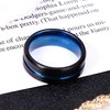 FIOROYAL G23 Titanium Ring for Men 8MM Black Ring with