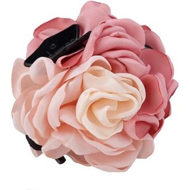 2 Pcs Women Flower Hair Clips Hair Claw Elegant Jaw Clip Headwear Hair Jewelry (Style1, One Size)