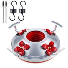 Hummingbird Feeder Bottom Set Hummingbird Feeder Accessories Outdoors Feeder Bottom Plastic Hummingbird Feeders Accessory Hooks Hummingbird Feeder Brushes