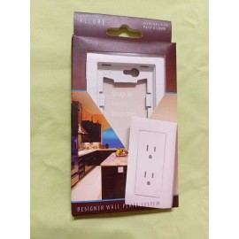 TayMac A1000 White Allure 1 Gang Rocker / Gfi Wall Plate