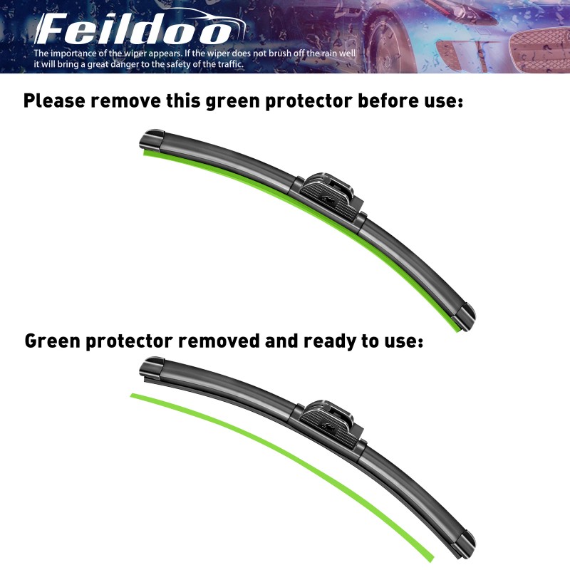 Feildoo Fit For TOYOTA TACOMA 1995-2004 Hybrid Premium Windshield Wiper