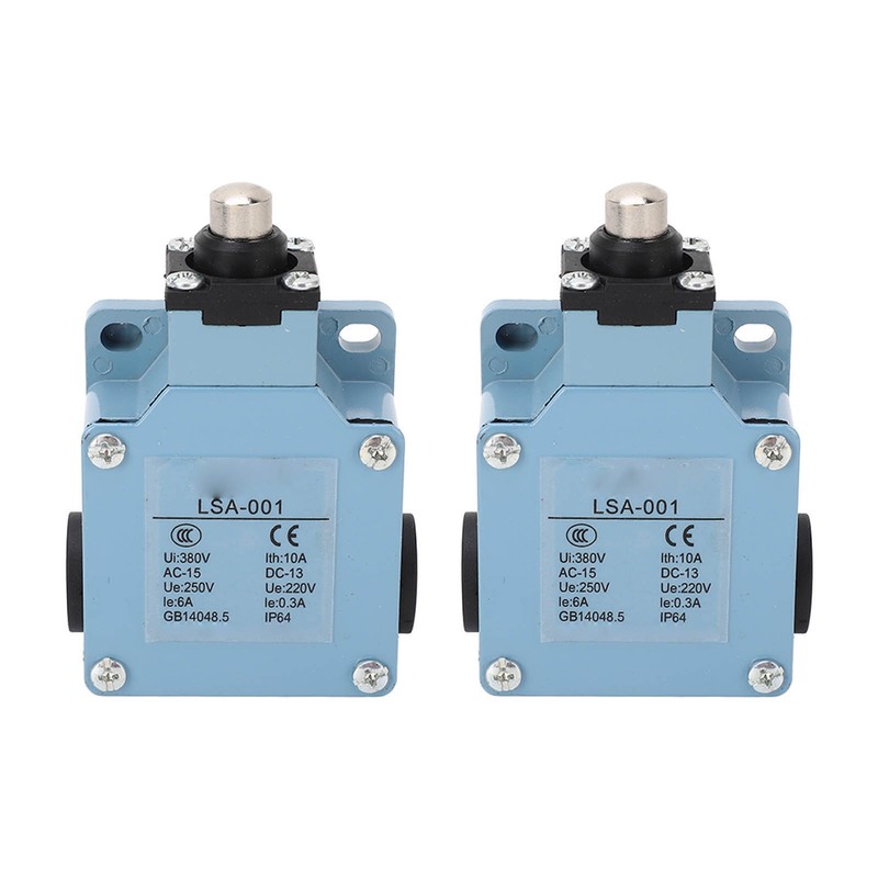 2PCS Momentary Limit Switch Self Reset Plunger Electrical Travel Switch