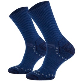 COMODO TECHNICAL SOCKS Thin hiking socks STAL LIGHT HIKER with alpaca wool. Breathable socks for long hikes. For men and women., denim