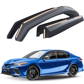 Goodyear Shatterproof in-Channel Window Deflectors for Toyota Camry 2018-2024, Rain Guards, Window Visors for Cars, Vent Deflector, Car Accessories, 4 pcs - GY003450LP