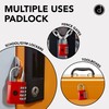 Padlock 4 Digit Combination Lock - for Gym School Locker,