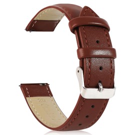 SIMYYO Quick Release Leather Watch Band Genuine Leather for Men and Women Replacement Strap 14mm 16mm 18mm 20mm 22mm 24mm