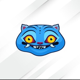 K Anime pop Demons Blue Movie Hunters Anime Decal Sticker Vinyl Decal pekeers Ideal for Cars Laptop Skateboard (Style 1)