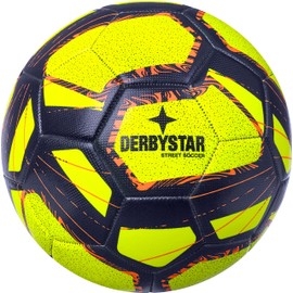Derbystar Unisex - Adult Street Soccer v22 Football, Yellow/Blue/Orange, 5