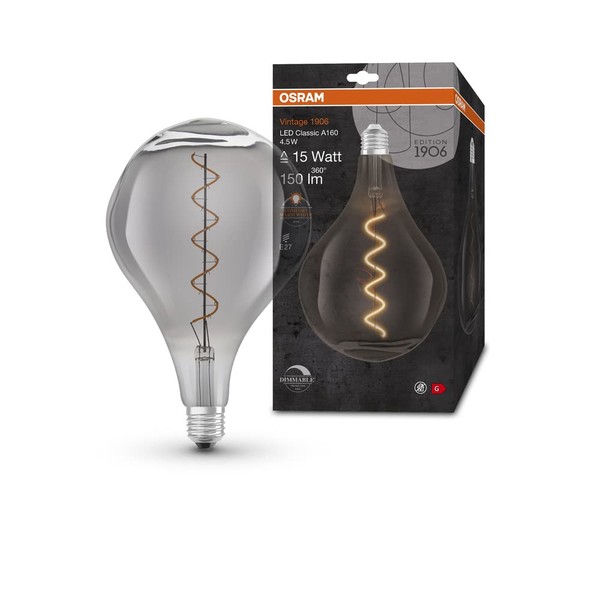 OSRAM Lamps Vintage 1906 LED Lamp with Smoke Tint, 4.5
