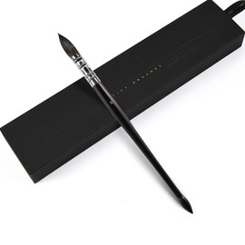Watercolour Brush Professional Squirrel Hair Painting Brush Wooden Handle Round Tip Artist Brush Artist Mop for Acrylic Inks Gouache Tempera Craft Paints (#6)