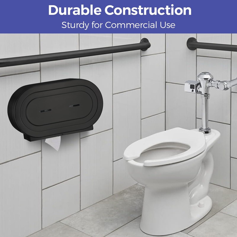 Stardrix Stainless Steel Twin Jumbo Toilet Paper Dispenser Wall Mount,