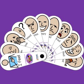 The Play Doctors I Feel Facial Expressions Fan - ASD/Autism/SEN Social Communication Aid for Children