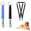 SHYSBV 2 Stück Ultraschall-Hundepfeife Hochfrequenz Lautlos, Verstellbare Hundepfeifen Gegen Bellen