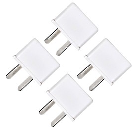 Australia New Zealand Argentina Outlet Converter Adapter International Travel Plug O Type Set of 4 (White)