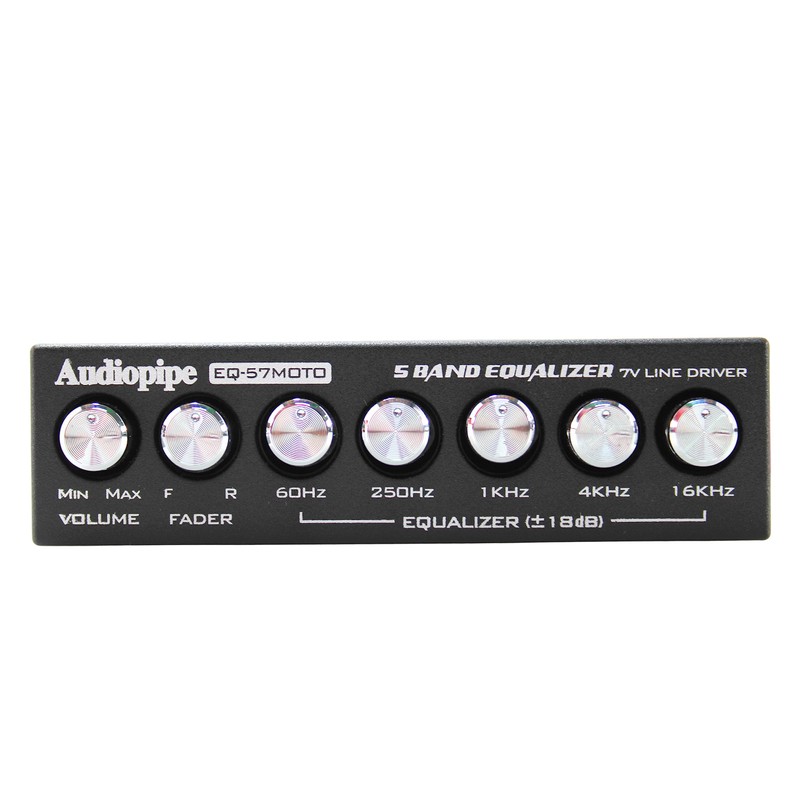 Audiopipe Ecualizador gráfico de 5 bandas con driver de línea