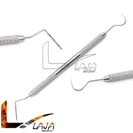 LAJA Imports Dental Williams Explorer Probe UNC 15/23 Color Coded Marking Double Ended Instruments