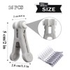 Plastic Clothespins Utility Clothes Strong Traceless Pins, 16Pcs Non-Slip Windproof
