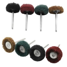CHILDWEET 80pcs Wire Wheel Brush Polishing and Grinding Nylon Abrasive Wheels for Rotary Tools for Cleaning and Derusting