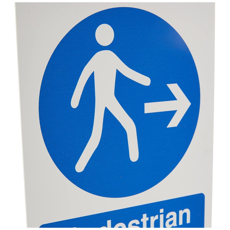 Seco Pedestrian Walkway - Right Arrow Sign, 150mm x 200mm