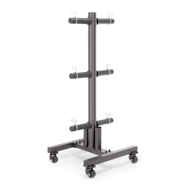 Marcy Olympic Weight Plate Rack for Two-Inch Plates Vertical Bar Holder for Home Gym PT-5856 , Black