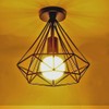 stoex Ceiling Light Industrial Retro 25cm in Shape Diamond Pendant