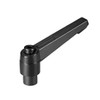sourcing map M8 Handle Adjustable Clamping Lever Thread Push Button