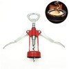 XMHF Italianism Wing Corkscrew Wine Opener, Rubber-touch Finish For Non-slip,