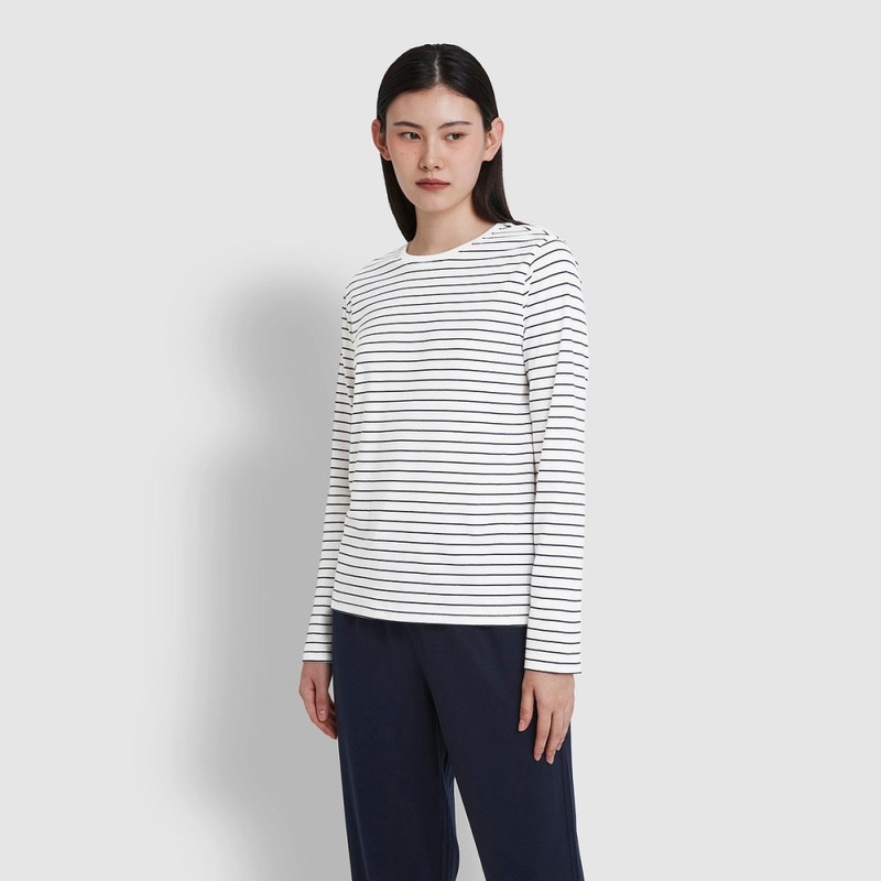 JAJU [JAJU] Women's Smart Cotton Round Neck Long Sleeve Lounge