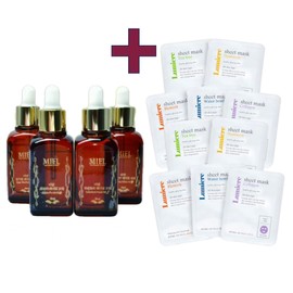 Choose 1 of 4 types of Miel Aroma Facial Oil + Lumiere Mask Pack 23gX10 sheets Rosehip / 미엘 아로마 페이셜 오일 4종 중 택1+루미에르 마스크 팩 23gX10매 로즈힙