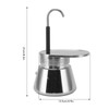 Tbest Steel Coffee Maker,Pot Stainless Steel,stovetop espresso maker stainless steel