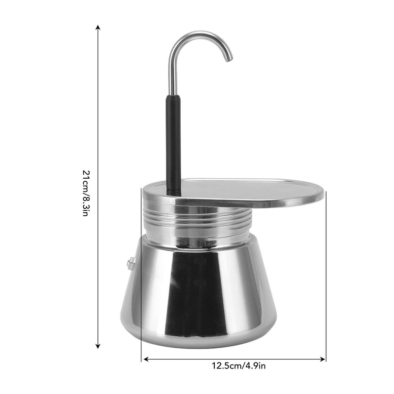 Tbest Steel Coffee Maker,Pot Stainless Steel,stovetop espresso maker stainless steel