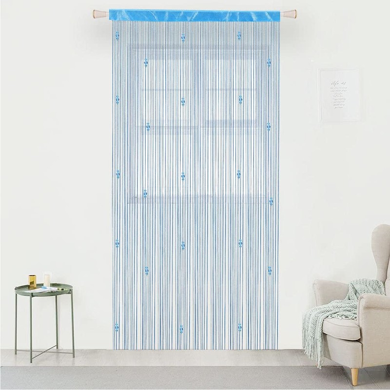 AIZESI 1PCS Beaded String Curtains for Doorways 90x200cm Crystal Door